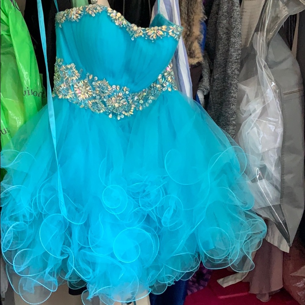 Strapless prom dress
